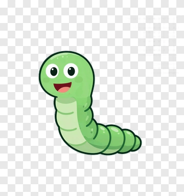 Happy Caterpillar PNG