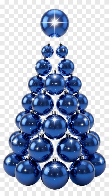 Blue Ornament Tree PNG