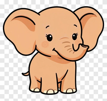 Cute Elephant PNG