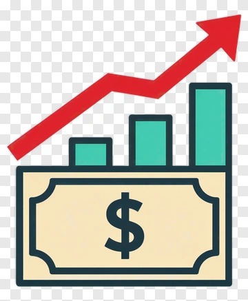 Money Growth Chart Icon PNG