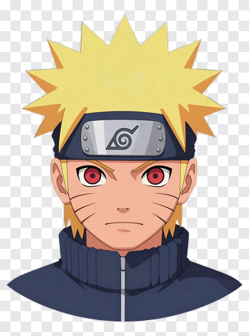 Naruto With Determined Expression PNG