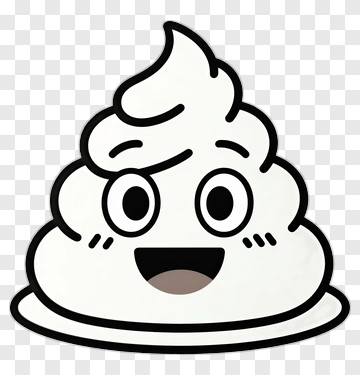 Funny Poop Emoji Character PNG