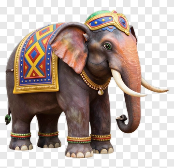 Decorated Elephant PNG