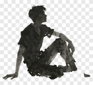 Boy In Silhouette PNG