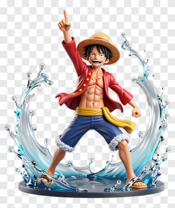 Monkey D Luffy In Action Pose PNG