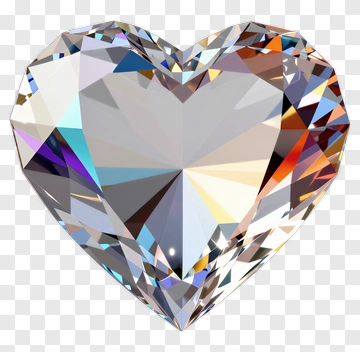 Heart-Shaped Diamond PNG