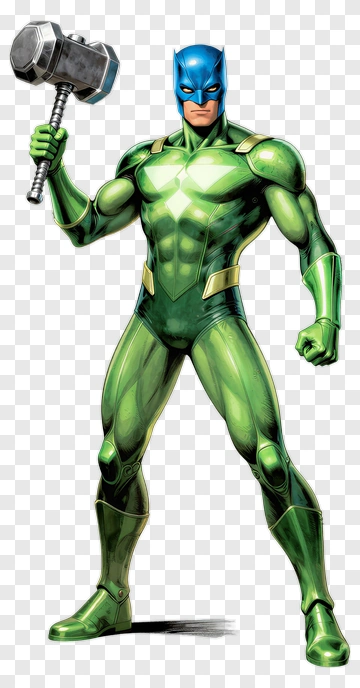 Green Lantern In Green Suit PNG