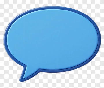 Blue Speech Bubble Icon PNG