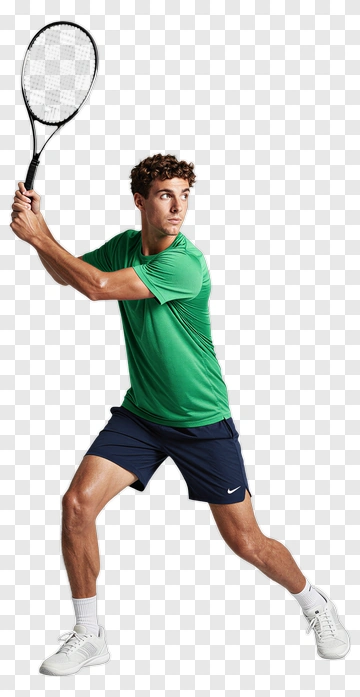 Tennis Player In Action PNG