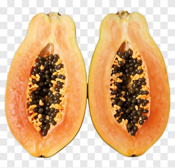 Sliced Papaya PNG