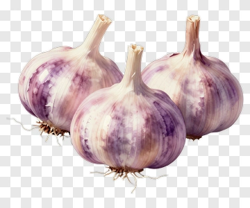 Three Garlic Cloves PNG