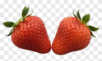 Two Fresh Strawberries PNG
