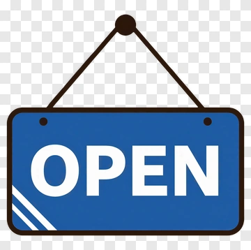 Open Sign Hanging PNG