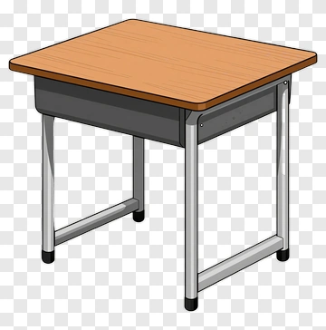 Cartoon School Desk PNG