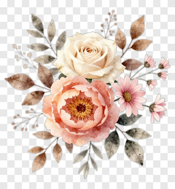Watercolor Floral Bouquet PNG