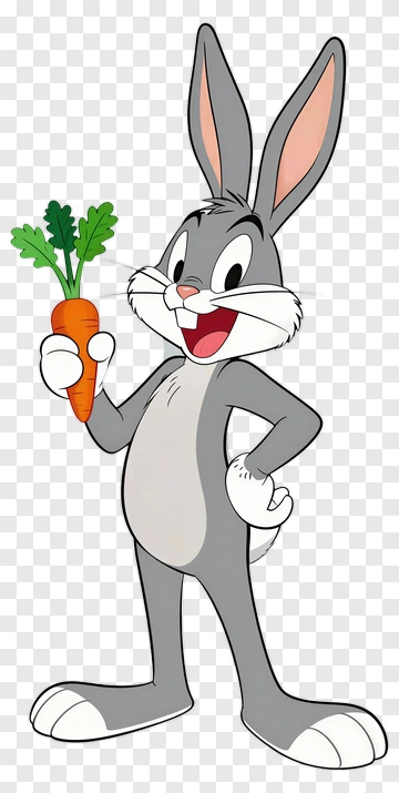 Bugs Bunny Holding A Carrot PNG