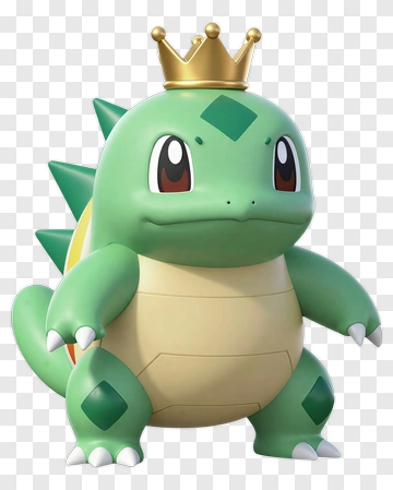 Squirtle King With Golden Crown PNG