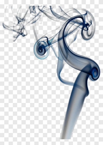 Blue Smoke Rising PNG