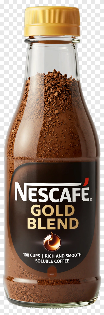 Nescafe Gold Blend Coffee Bottle PNG