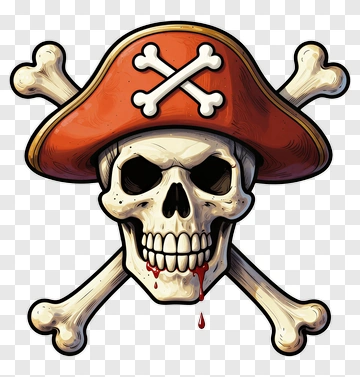 Pirate Skull With Crossbones PNG