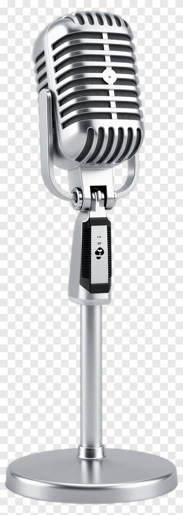 Vintage Studio Microphone PNG