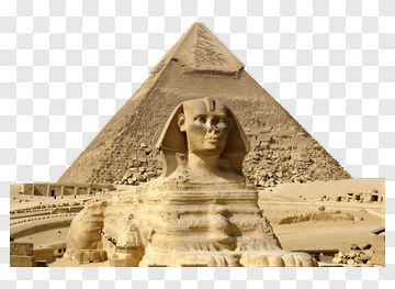 Sphinx And Pyramid PNG