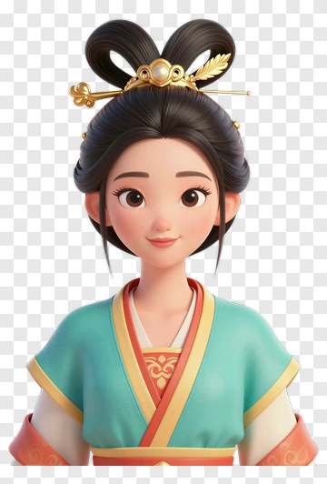 Ancient Chinese Woman In Traditional Costume PNG