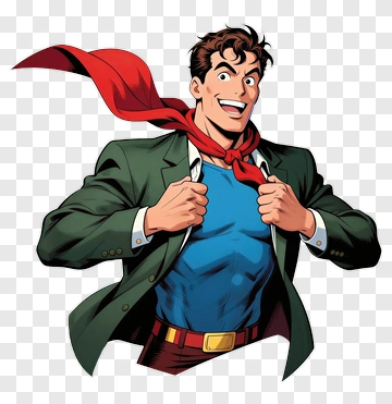 Superman In Business Suit PNG