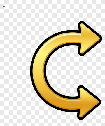 Golden Arrow Icon PNG