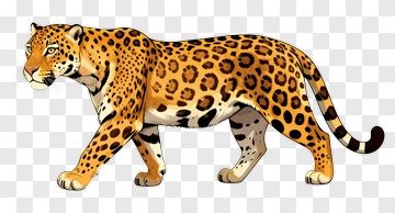 Leopard In Cartoon Style PNG
