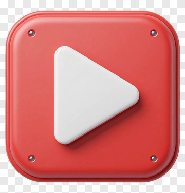 Red Play Button Icon PNG