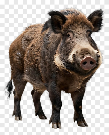 Wild Boar Standing PNG