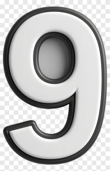 Number Nine PNG