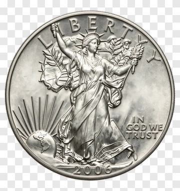 Liberty Silver Coin 2006 PNG