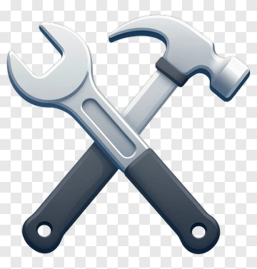 Wrench And Hammer Tools PNG