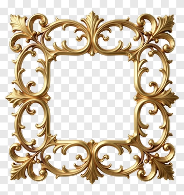 Ornate Gold Frame PNG