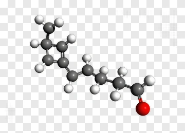3D Molecule Structure PNG