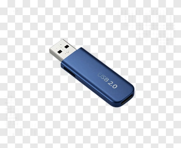 Blue USB Flash Drive PNG
