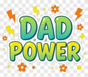 Dad Power Celebration PNG