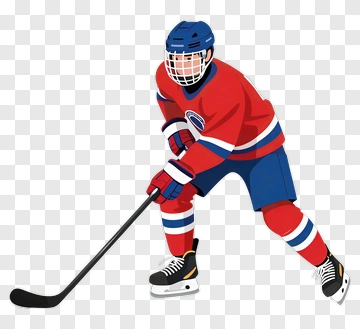 Hockey Player In Action PNG