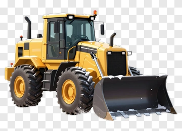 Yellow Snowplow With Front Blade PNG