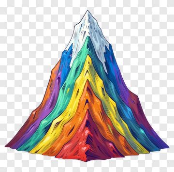 Rainbow Mountain PNG