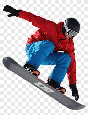 Snowboarder In Mid-Air Jump PNG