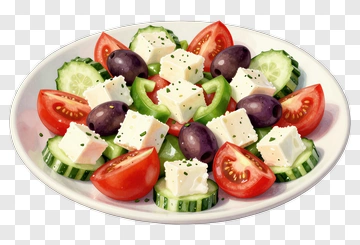 Fresh Mediterranean Salad PNG