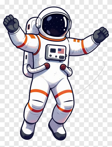 Astronaut Floating In Space PNG