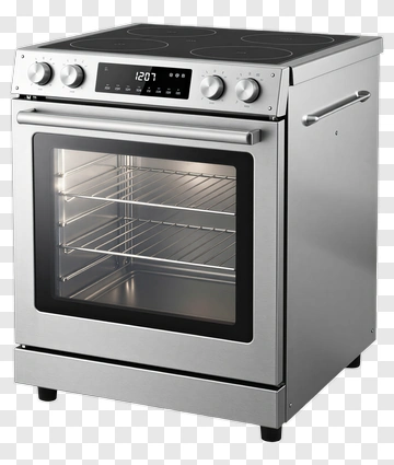 Modern Stainless Steel Oven PNG
