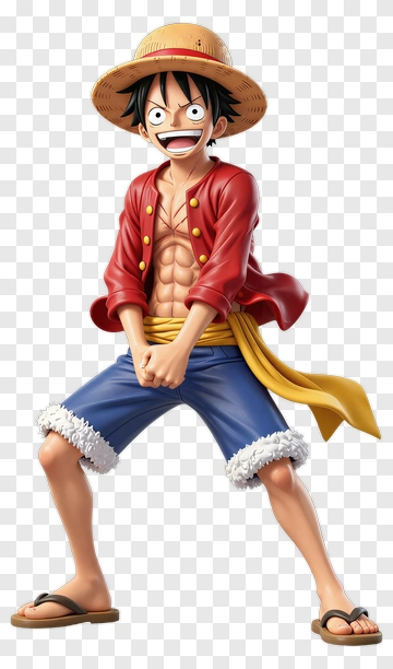 Monkey D Luffy In Action Pose PNG