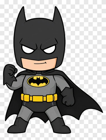Batman In Chibi Style PNG
