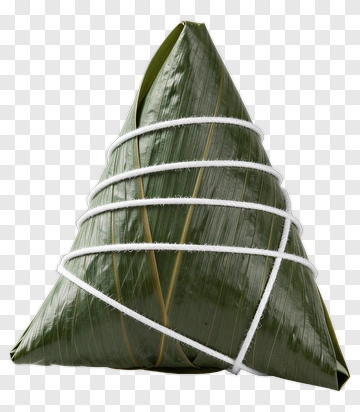 Traditional Zongzi Wrapped In Bamboo Leaf PNG