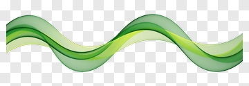 Green And Yellow Abstract Wave PNG